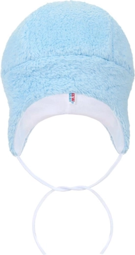 Winter baby hat New Baby Nice Bear blue (4–6 months)