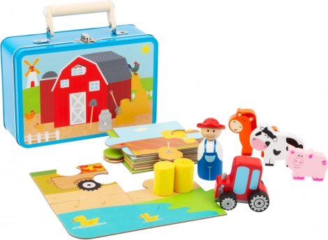 Small Foot Wooden Puzzle with Farm Figures