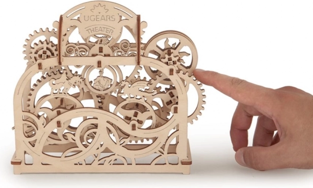 Moving theater controlled by a wheel