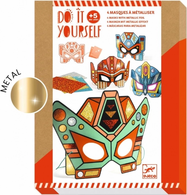Creative set DJECO super robot masks to decorate