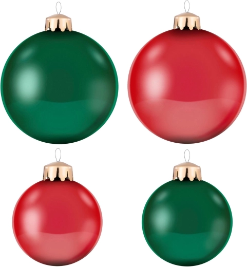 Inflatable Christmas baubles - 2 pcs