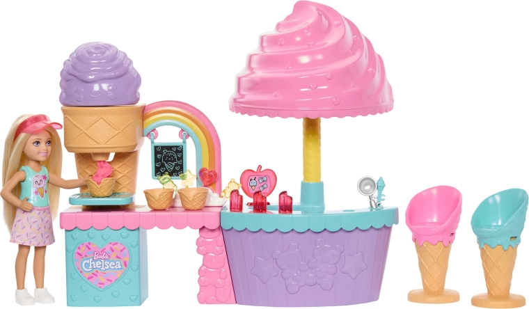 Decorating and realistic ice cream shop accessories