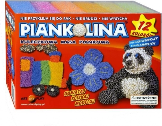 Piankolina – foam modeling clay, set of 12 blocks