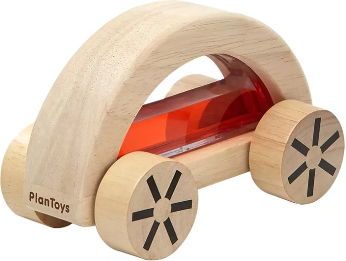 PlanToys дървено автомобилче с вода – червено