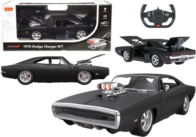 RC кола 1:16 DODGE Charger R/T с отваряеми елементи – черно