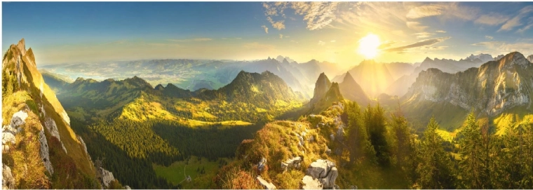Dino panoramic puzzle Swiss Autumn 6000 pieces