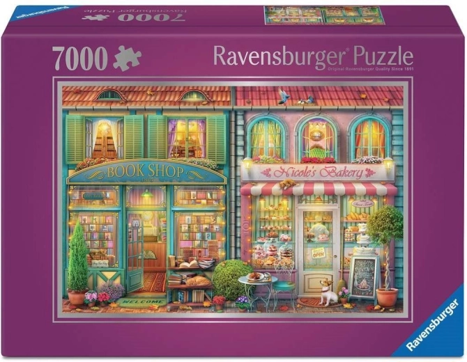 Ravensburger пъзел Книжарница и пекарна 7000 части