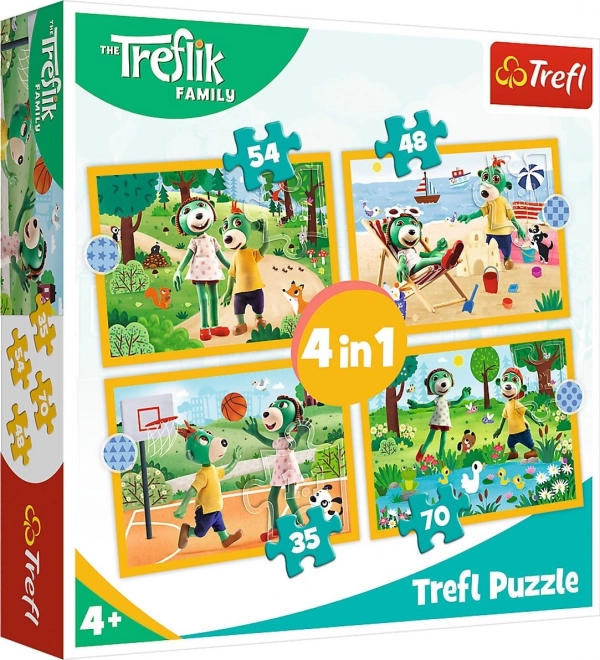 Treflikis on Vacation 4-in-1 Puzzle (35, 48, 54, 70 pieces)