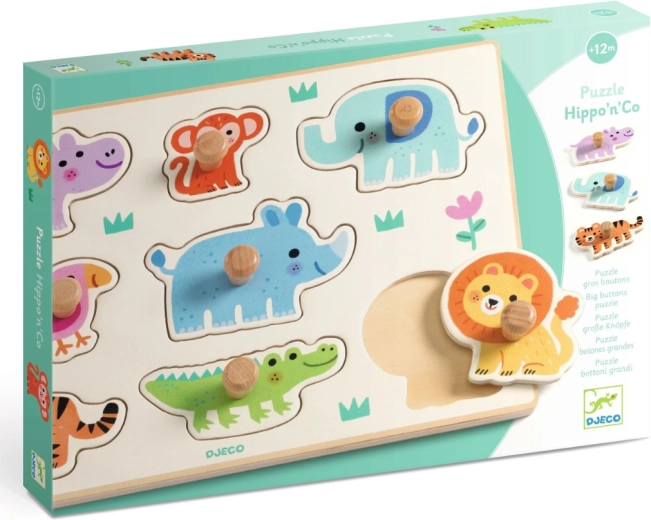 Djeco insert puzzle Jungle Animals