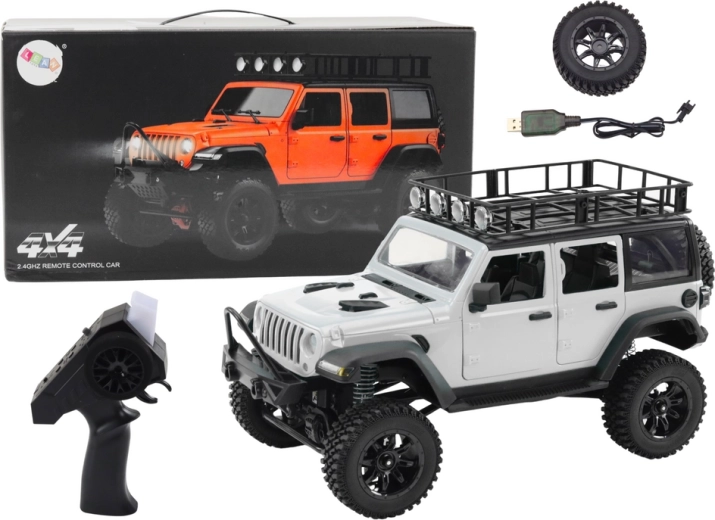 Off-road RC car 2.4G with 4x4 drive – gray