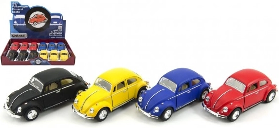 Метален модел KINSMART VOLKSWAGEN Beetle с механизъм pull-back 13 см