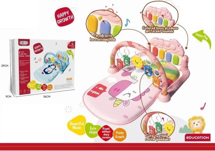 Musical Play Mat with Piano Unicorn for Babies
