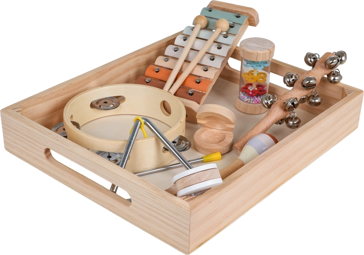 Practical storage in a wooden box