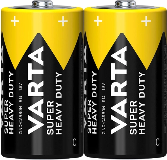 C Batteries R14 VARTA SuperLife zinc–carbon (2 pcs)