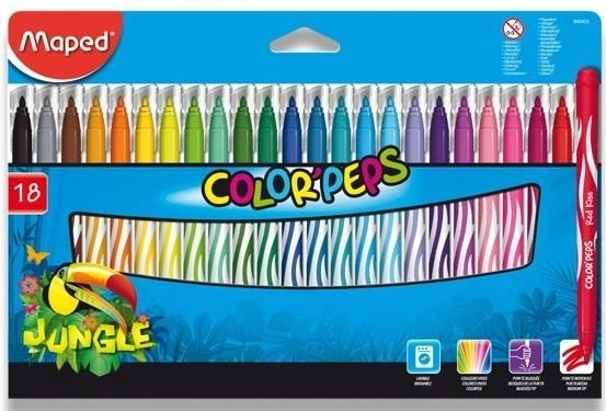 Флумастери Color'Peps Jungle 18 бр.