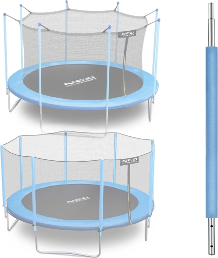 Neo-Sport lower pole section for trampoline 8–15 ft, blue (for external and internal net)