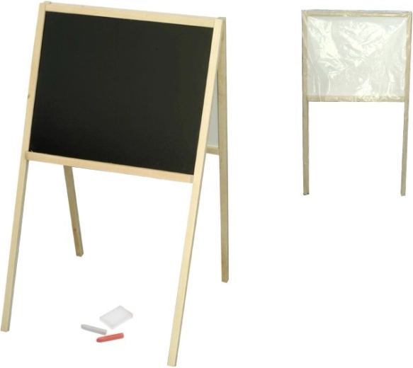 Детска двустранна дървена дъска тип А 82 × 47,5 × 50 см