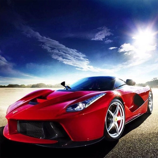 Norimpex диамантено рисуване Червено Ferrari 30 × 40 см