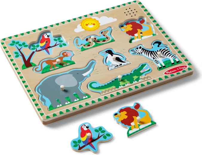 Animal sounds after correct placement