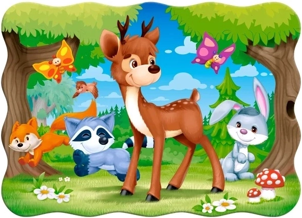 Пъзел 30 части Deer and Friends