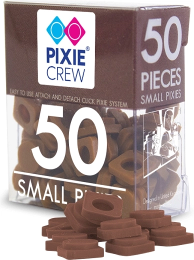 Pixie Crew малки силиконови пиксели – кафяви