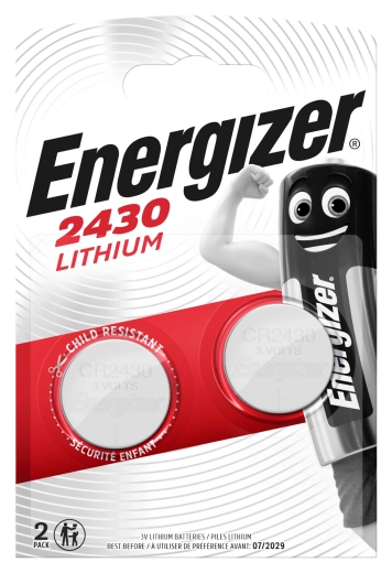 Energizer CR2430 литиеви батерии тип копче 3 V, опаковка 2 бр.