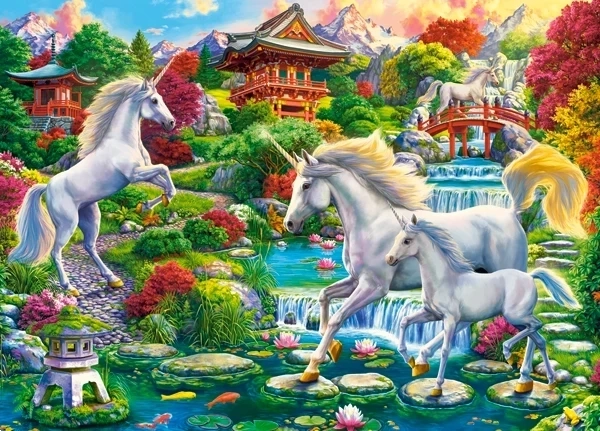 Пъзел 260 Unicorn Garden – градина на еднорозите