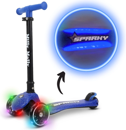Milly Mally children's three-wheel scooter Sparky blue