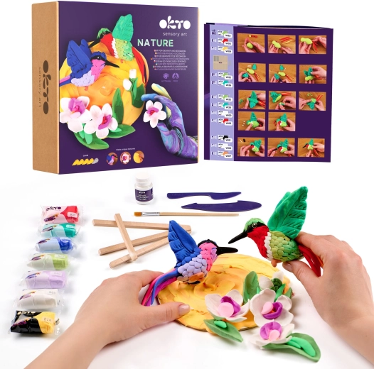 Okto nature art modeling kit – Hummingbirds