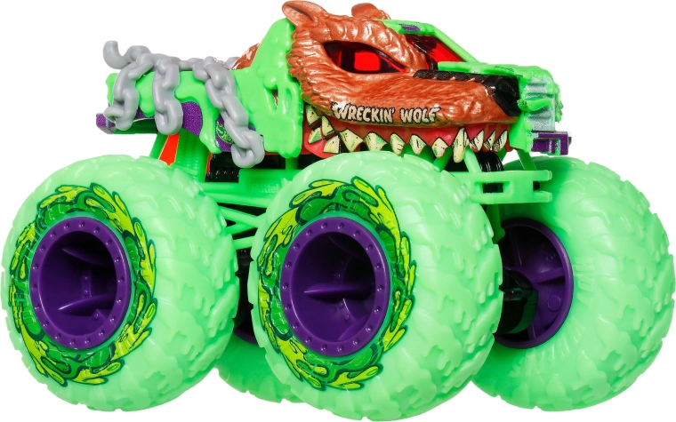 Monster truck Wreckin' Wolf с гигантски колела
