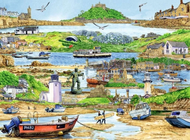 Пъзел Ravensburger Бягство към Корнуол, 500 части