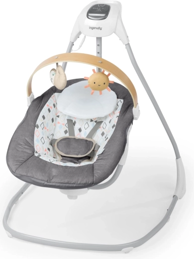 INGENUITY SimpleComfort Parker Swing with Music and USB Power, 0–9 kg