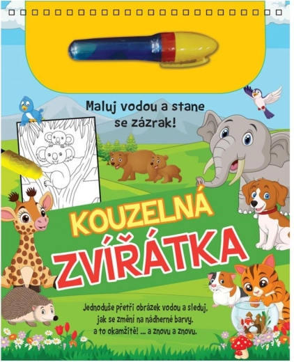 Вълшебно рисуване с вода – блок с писалка Вълшебни животни