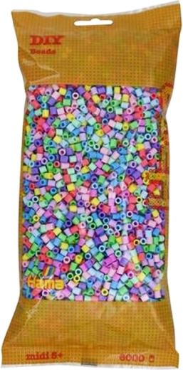Iron-on beads pastel 5 mm, 6000 pcs