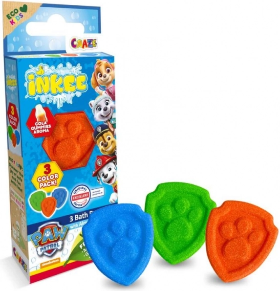 Inkee мини комплект шуптящи бомби за вана Paw Patrol
