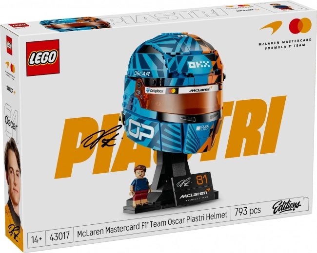 LEGO каска на Оскар Пиастри – McLaren Mastercard F1 Team