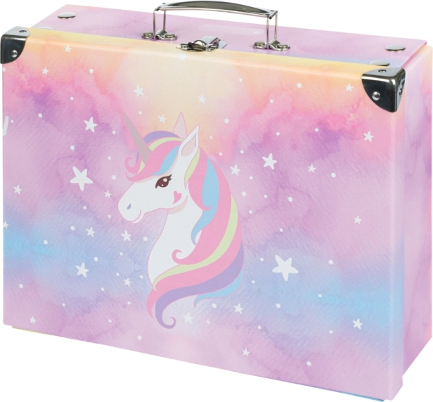 Сгъваемо ученическо куфарче Rainbow Unicorn BAAGL