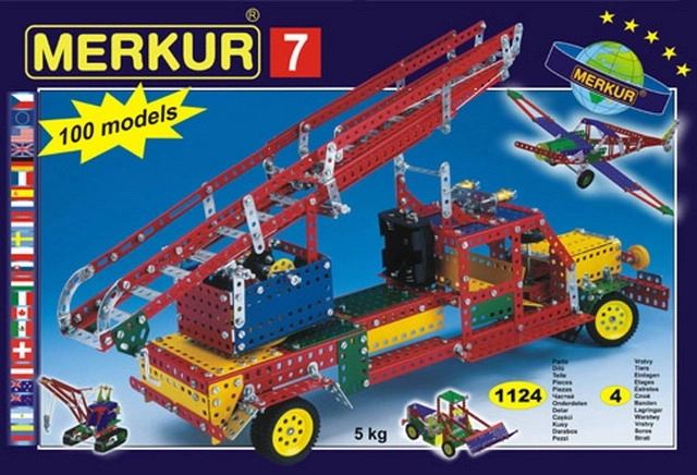 MERKUR 7 Construction Set – 100 models, 1124 pcs