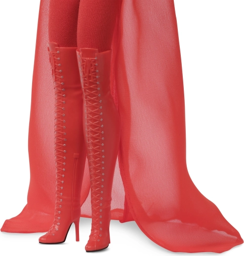 Ботуши над коляното с връзки