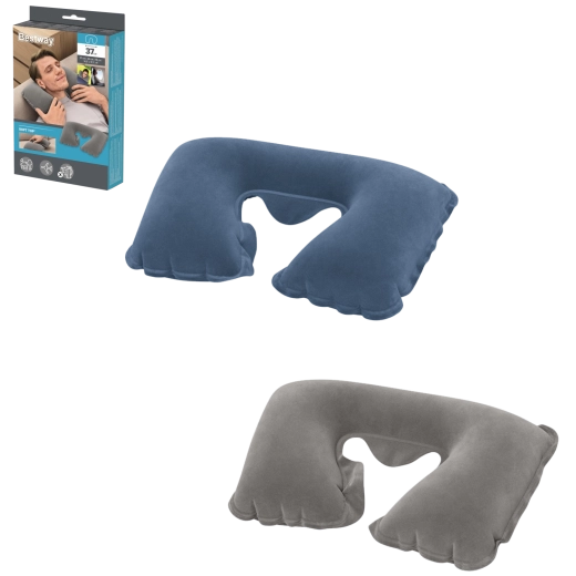 Inflatable travel neck pillow BESTWAY 37 × 24 × 10 cm