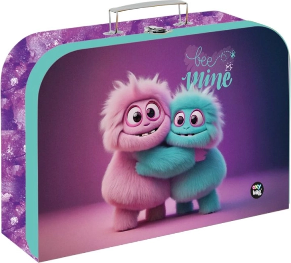 Детски ламиниран куфар Monster 34 см