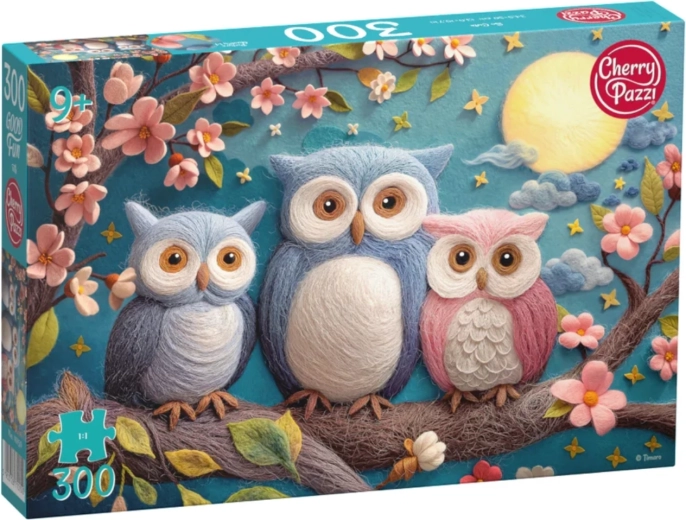 Cherry Pazzi Puzzle Cute Owls, 300 Pieces