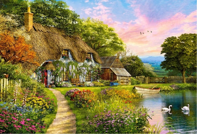 Пъзел 1500 части Countryside Cottage