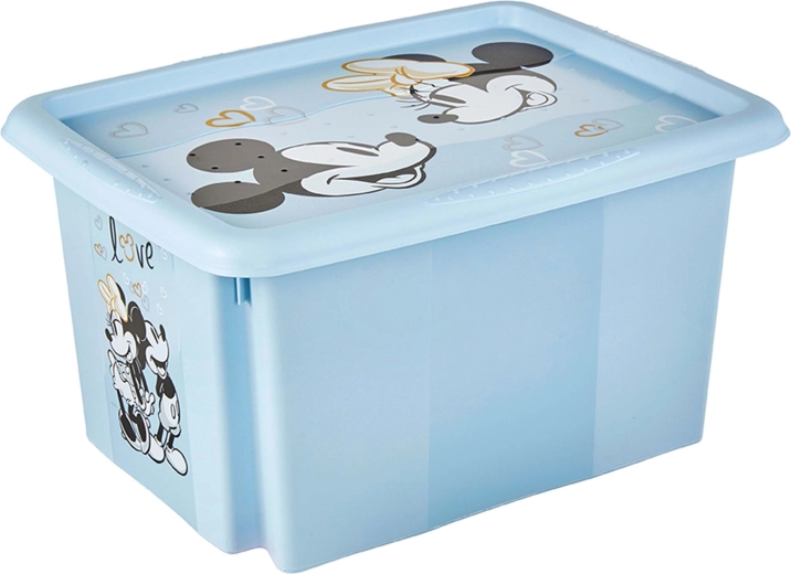 Storage box with lid Mickey 15 l