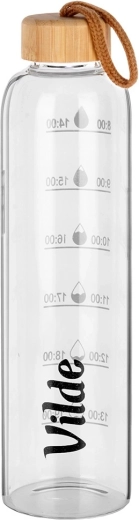 Боросиликатно стъкло и бамбукова капачка