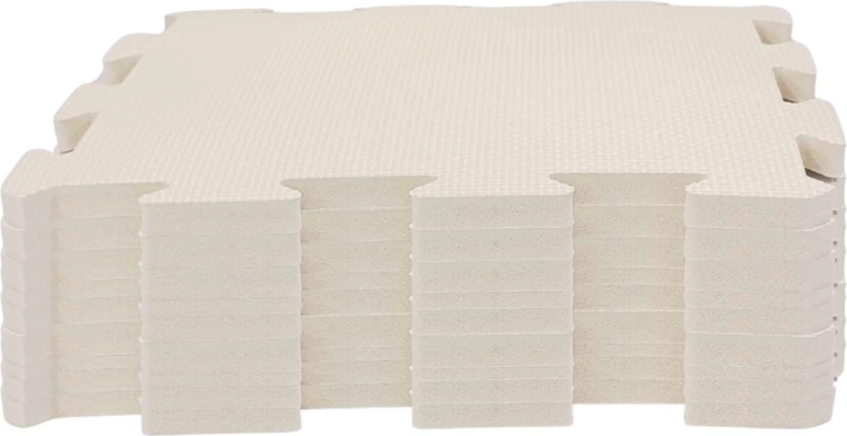 Nido.nido foam play mat puzzle 9 pieces ivory white