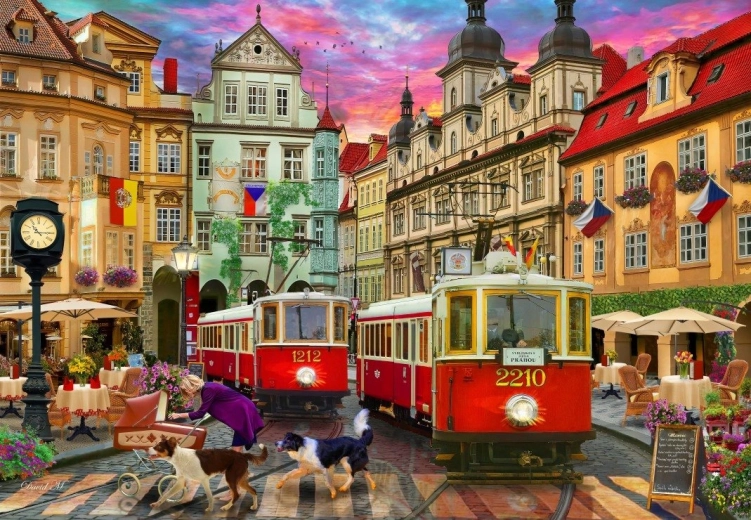 Bluebird Puzzle Prague Tram 1000 Pieces