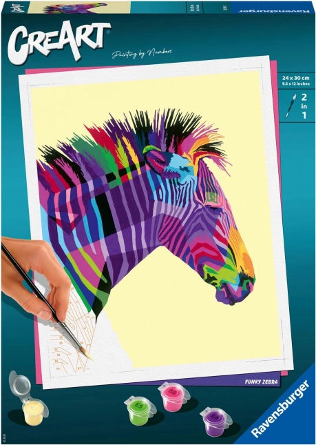 CreArt: рисуване по номера – Funky Zebra