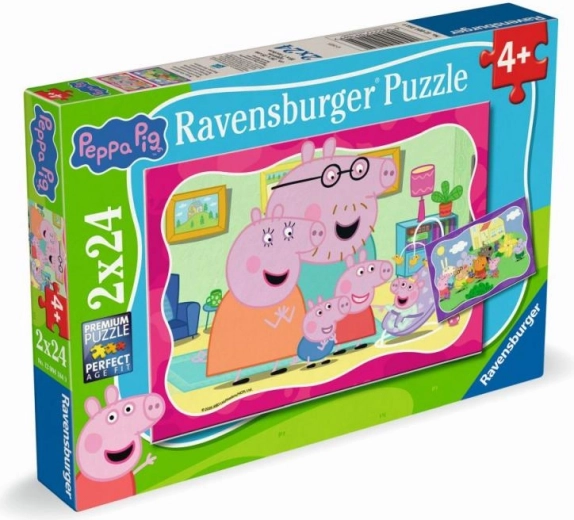 Peppa Pig Puzzle 2×24 pieces Ravensburger