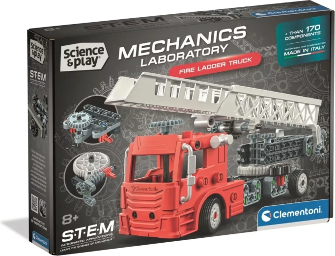 Clementoni Science&Play Механична лаборатория Пожарен автомобил със стълба